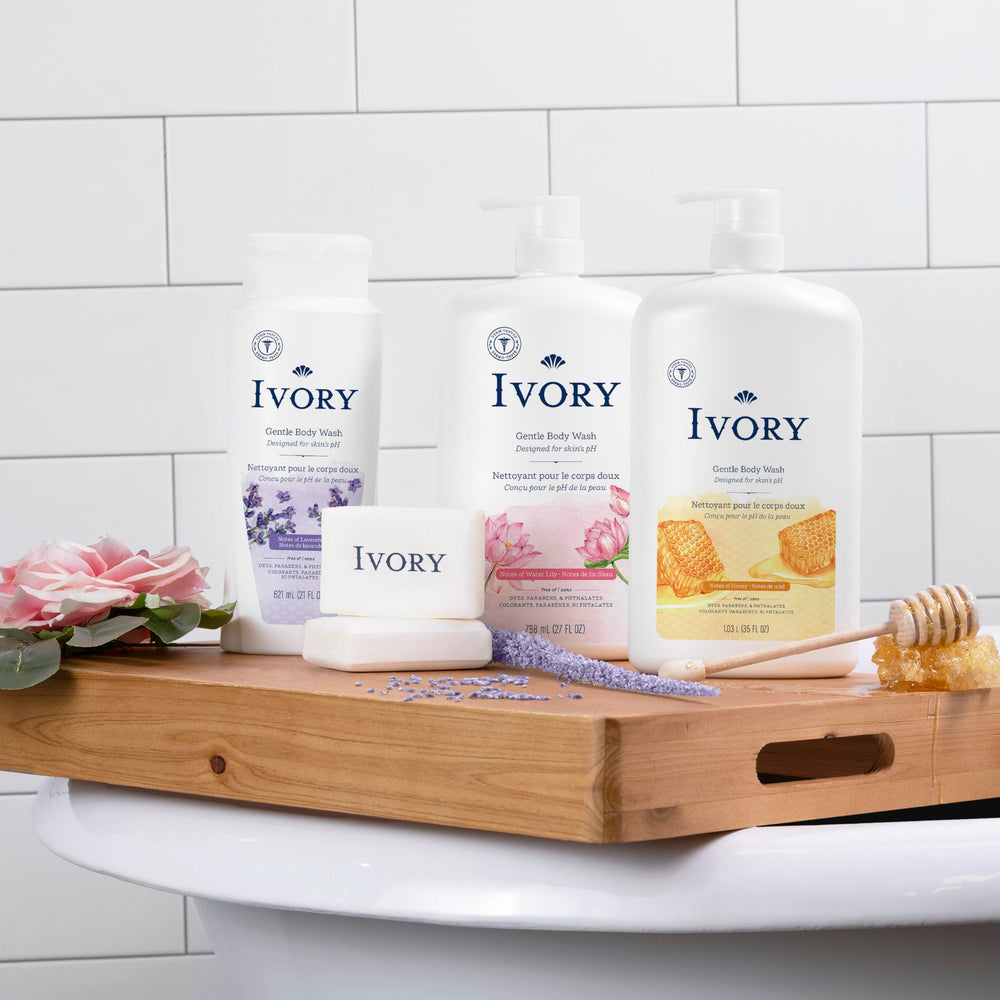 Ivory barra jabón ingredientes naturales, limpieza simple y confiable.