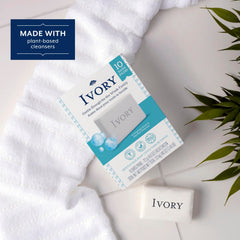 Ivory barra jabón 99-44% pura, tranquilidad para piel sensible.