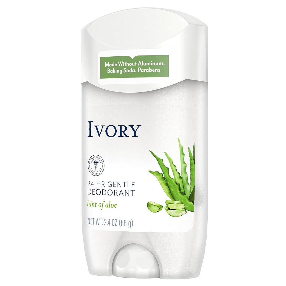 Ivory desodorante coco, empaque duradero para uso diario.