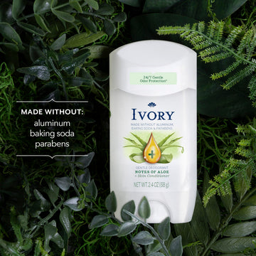 Ivory desodorante dermatológicamente probado para uso diario suave