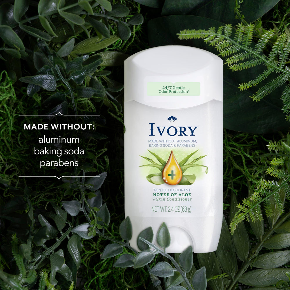 Ivory desodorante dermatológicamente probado para uso diario suave