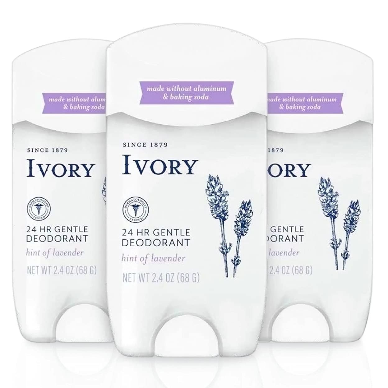 Ivory desodorante lavanda, fragancia suave y protección continua para uso diario