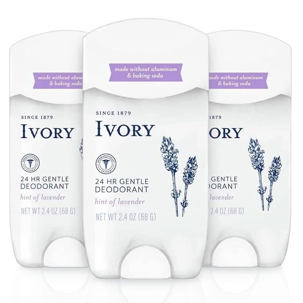Ivory desodorante lavanda, fragancia suave y protección continua para uso diario