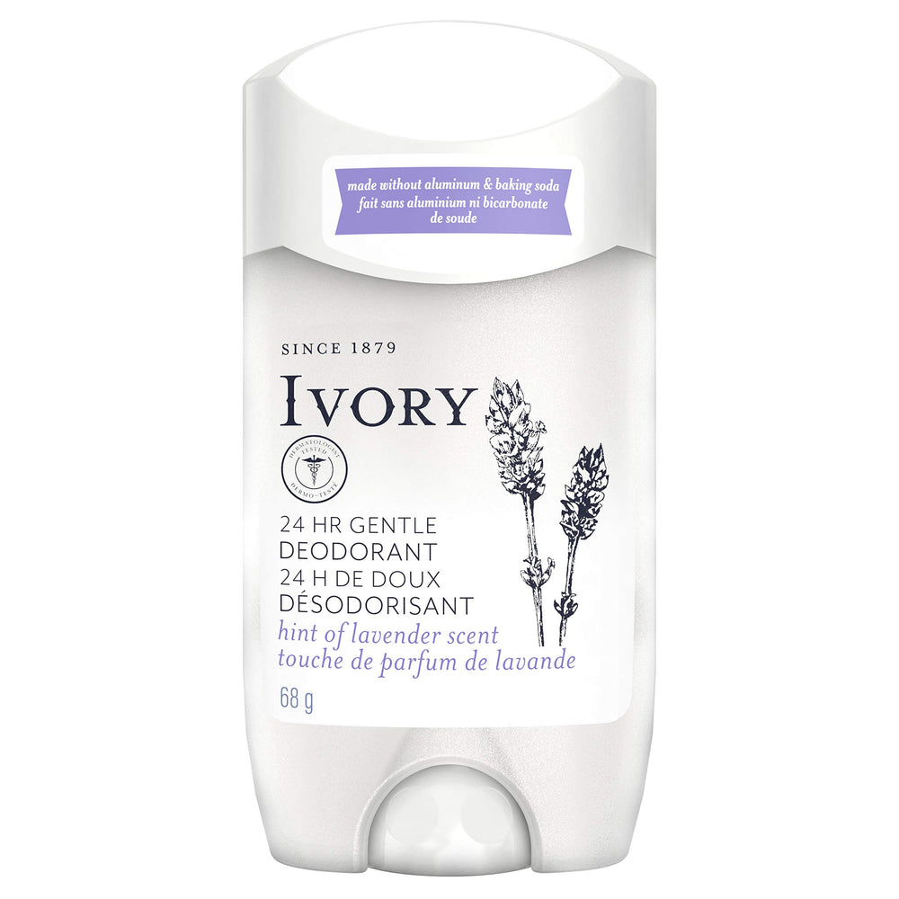 Ivory desodorante sin aluminio en barra, protección diaria.