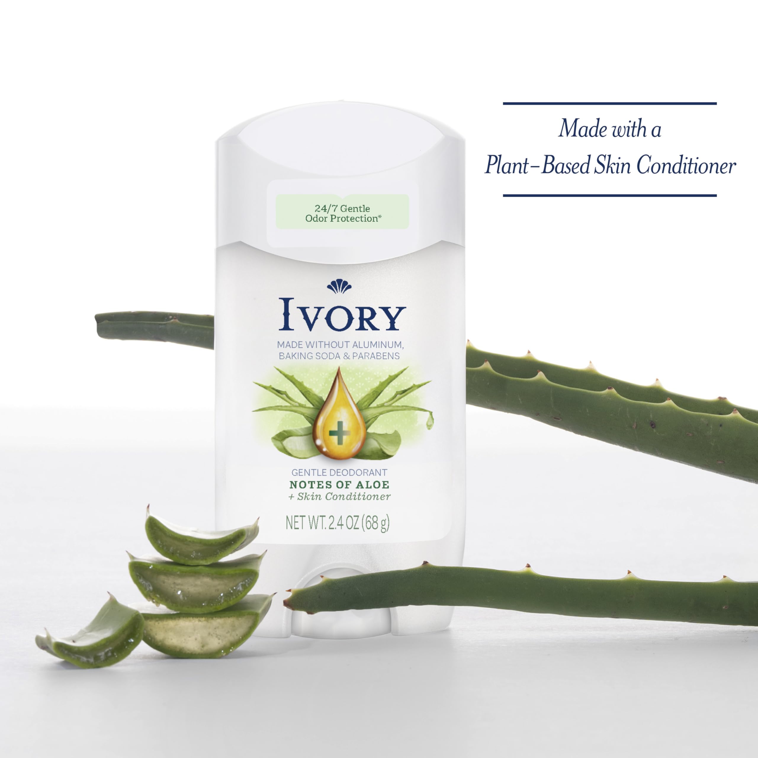 Ivory desodorante textura suave cuida la piel en cada uso