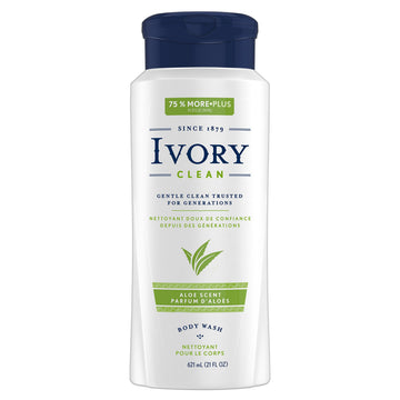 Ivory gel de ducha Aloe en frasco, limpieza suave y agradable.