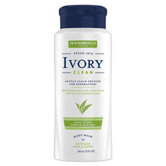 Ivory gel de ducha Aloe en frasco, limpieza suave y agradable.
