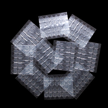 Ivtor adhesivos de gel impermeables de doble cara para uñas postizas con fijación duradera.