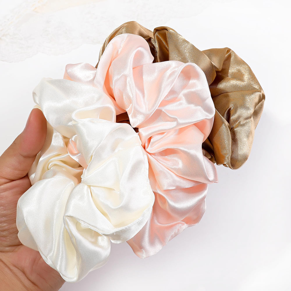 Ivyu scrunchies para pelo grueso y rizado, sin daño