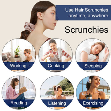 Ivyu gomas satinadas para dormir cómodo y proteger el cabello.