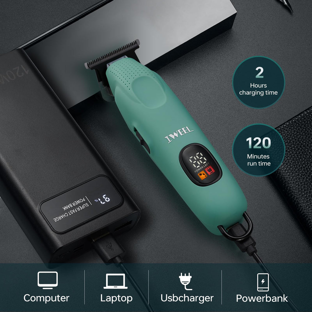 IWEEL diseño inalámbrico facilita recorte sin cables para uso en cualquier lugar