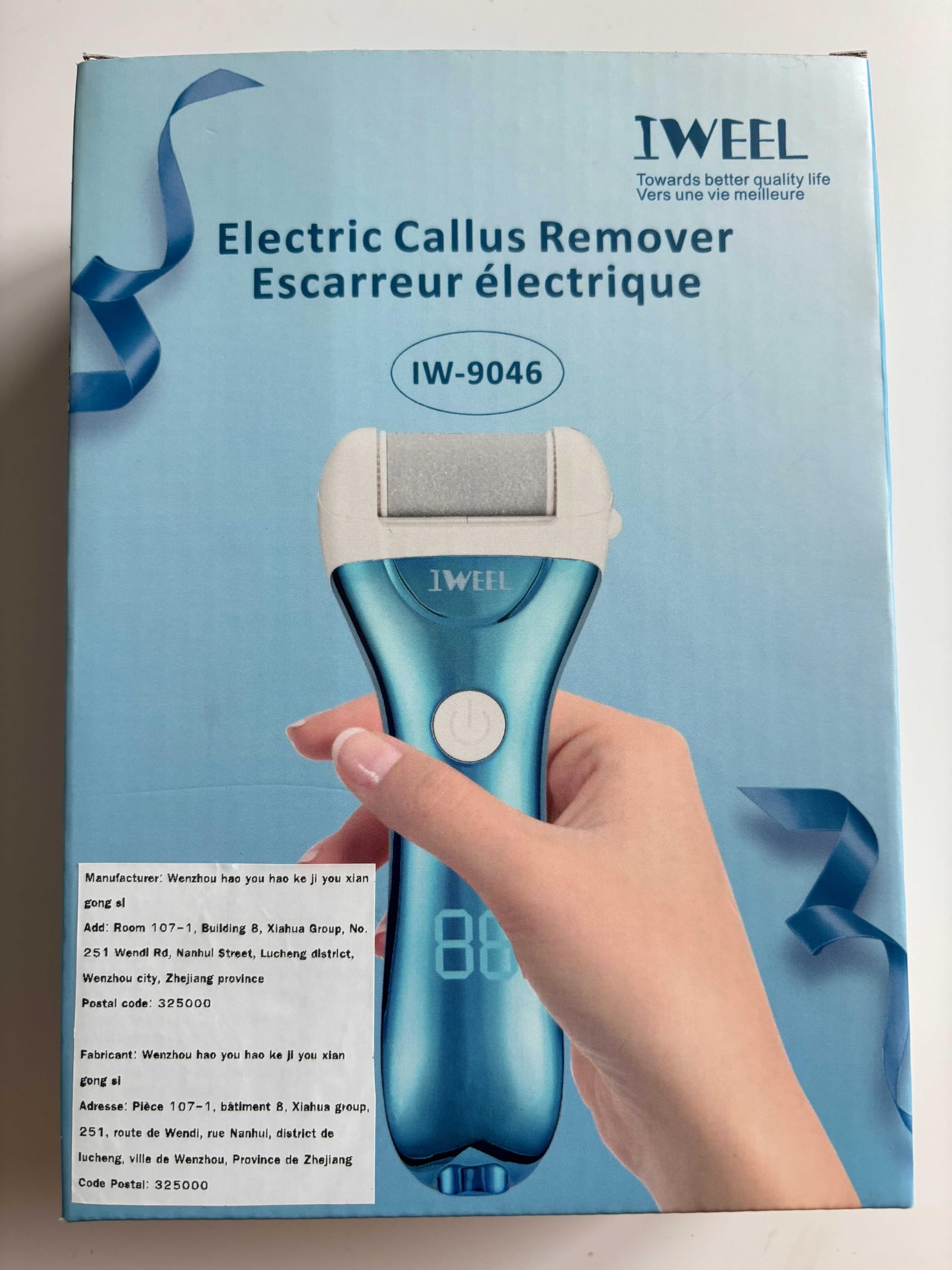 IWEEL lima eléctrica, regalo ideal para cuidado personal de los pies.