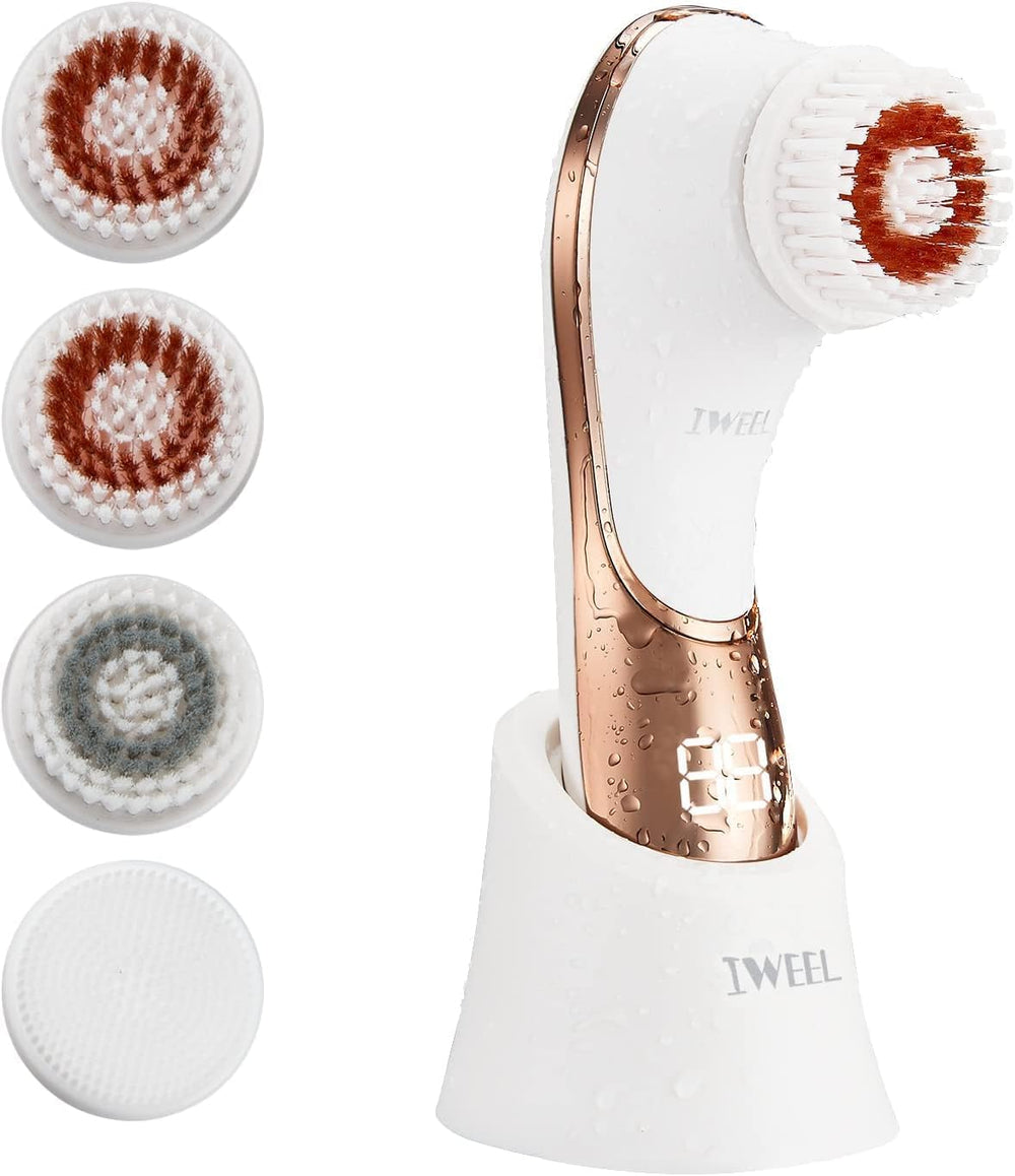 IWEEL limpiador facial con cuatro cabezas para una limpieza profunda