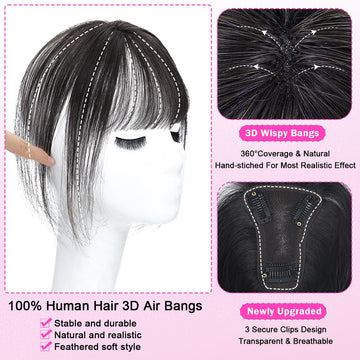 Iwig cabello humano 100% suave y manejable para peinados versátiles.