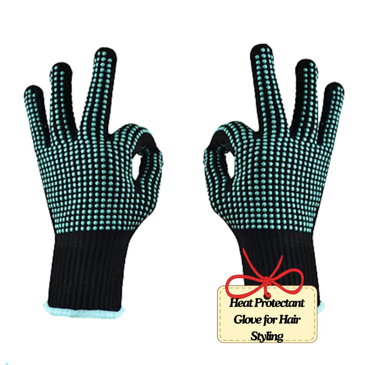 Guantes IYASA resistentes al calor con agarre de silicona para manipular herramientas con seguridad.