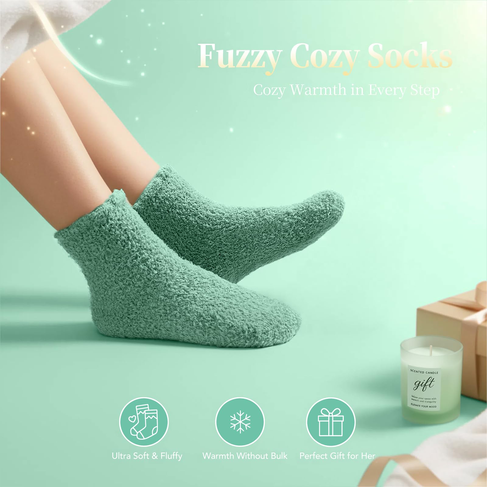 IZZUBIZ chaussettes chaudes pour cocooning nocturne