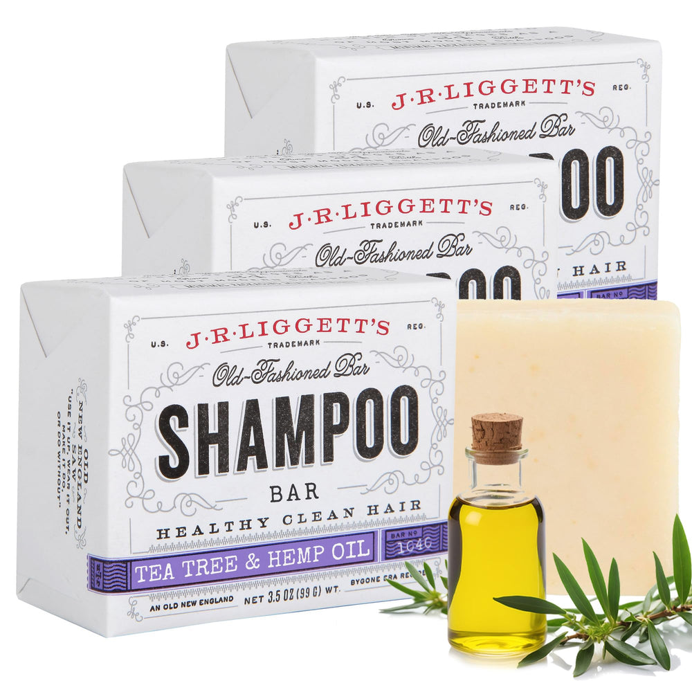 J·R·LIGGETT'S champú-bar árbol de té para cabello limpio y equilibrado