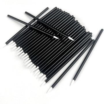 Jaasuee brochas delineador descartables 100 piezas, precisión suave para delinear ojos.