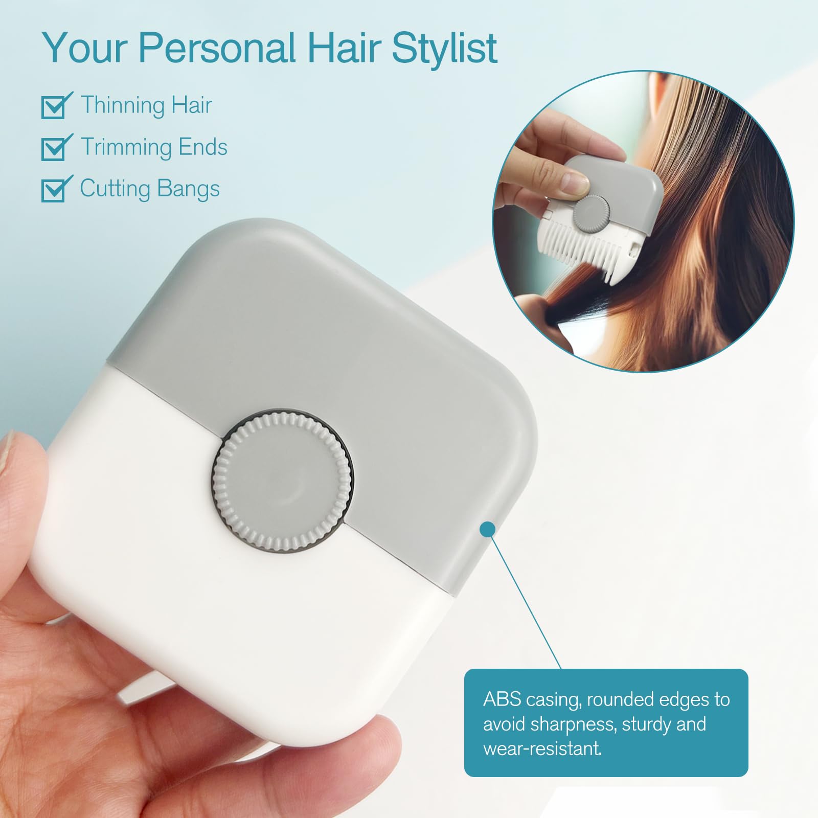 Jaasuee mango ergonómico de ABS para manejo cómodo.