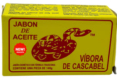 Jabón de Aceite Vibora de Cascabel, ingredientes minerales y hierbas