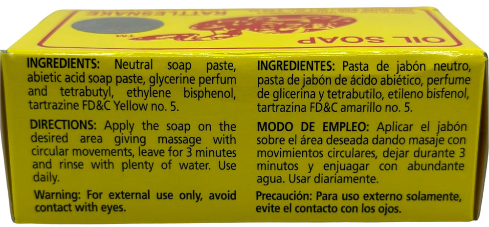 Jabón de Aceite Vibora de Cascabel, textura cremosa para limpieza suave