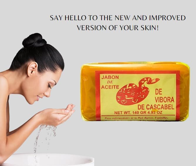 Jabón de Aceite Vibora de Cascabel, útil para irritaciones leves por mosquitos