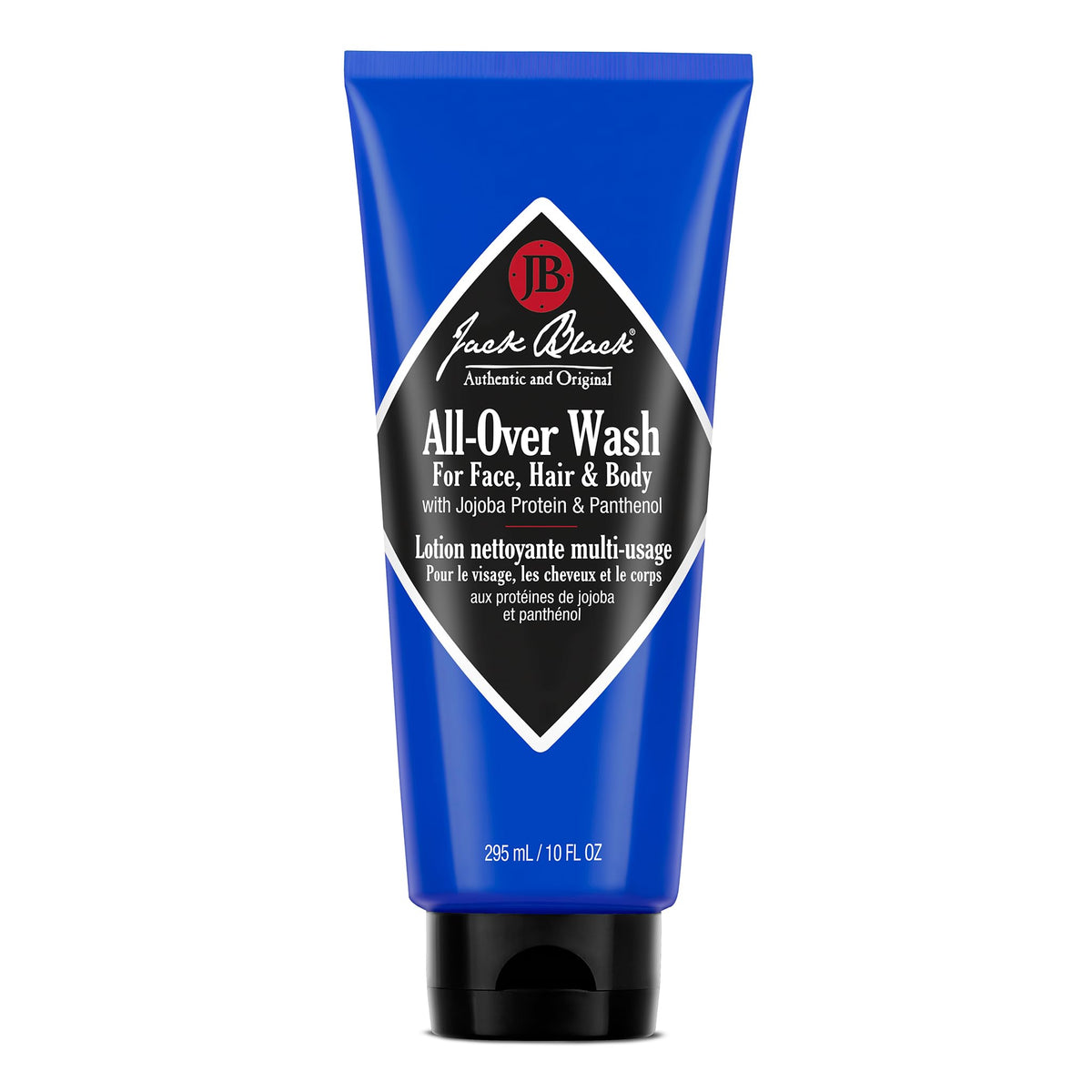 Jack Black All-Over Wash: botella de 10 oz con espuma para rostro, cuerpo y cabello