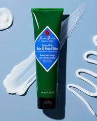 Jack Black Leave It In Balm, aplicación en cabello y barba, hidrata sin residuos.