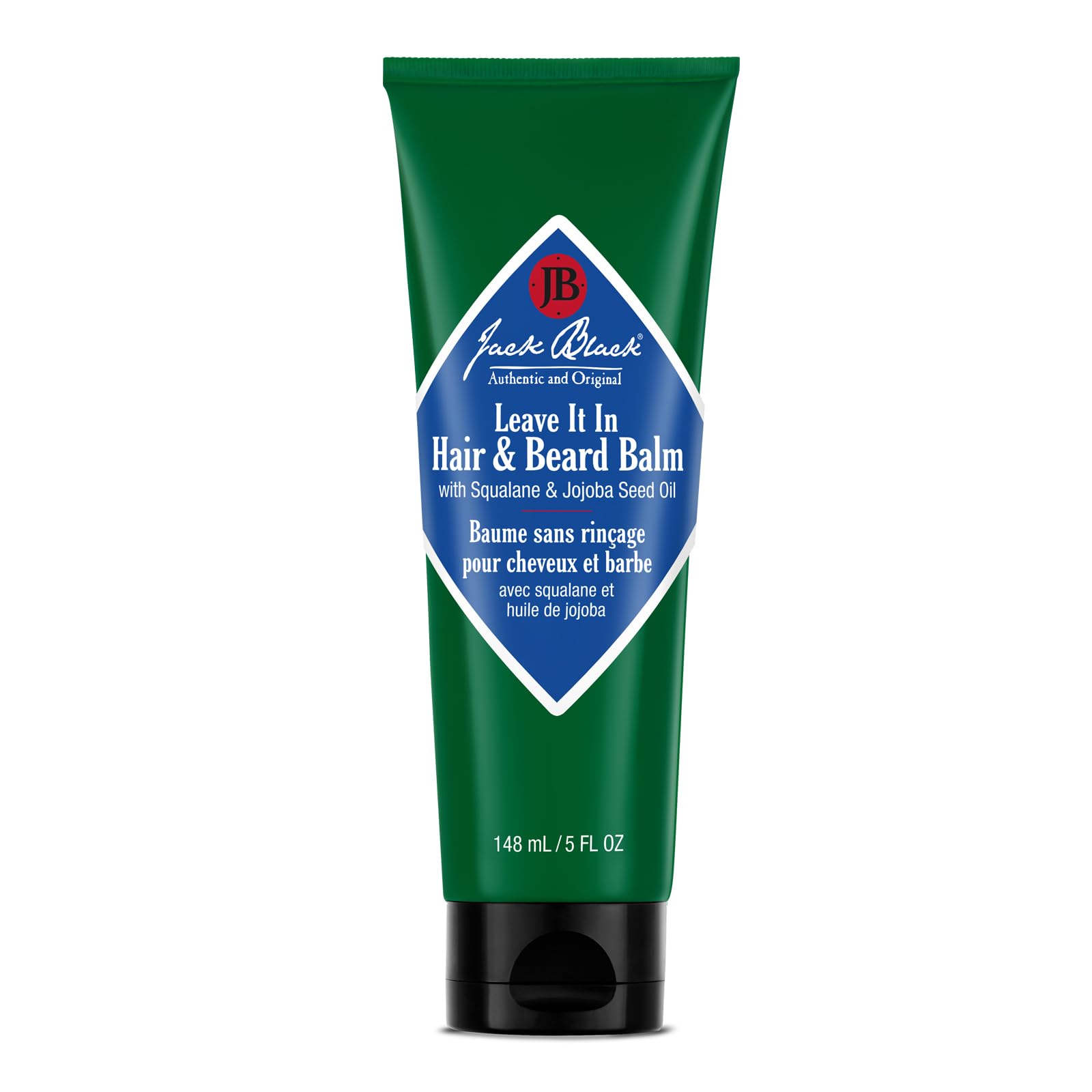 Jack Black Leave It In Balm, botella del bálsamo, facilita suavizar cabello y barba.