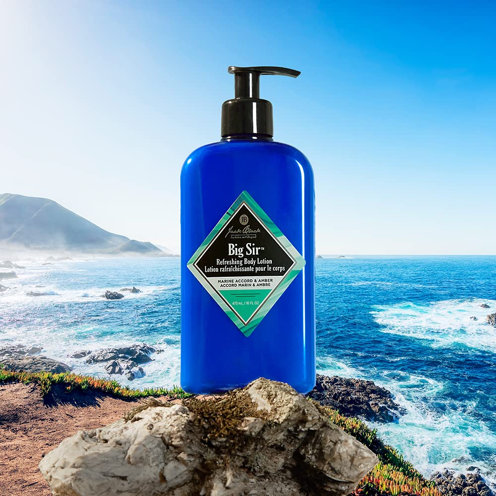 Jack Black Big Sir Body Lotion : après application, peau douce et prête à s'habiller.