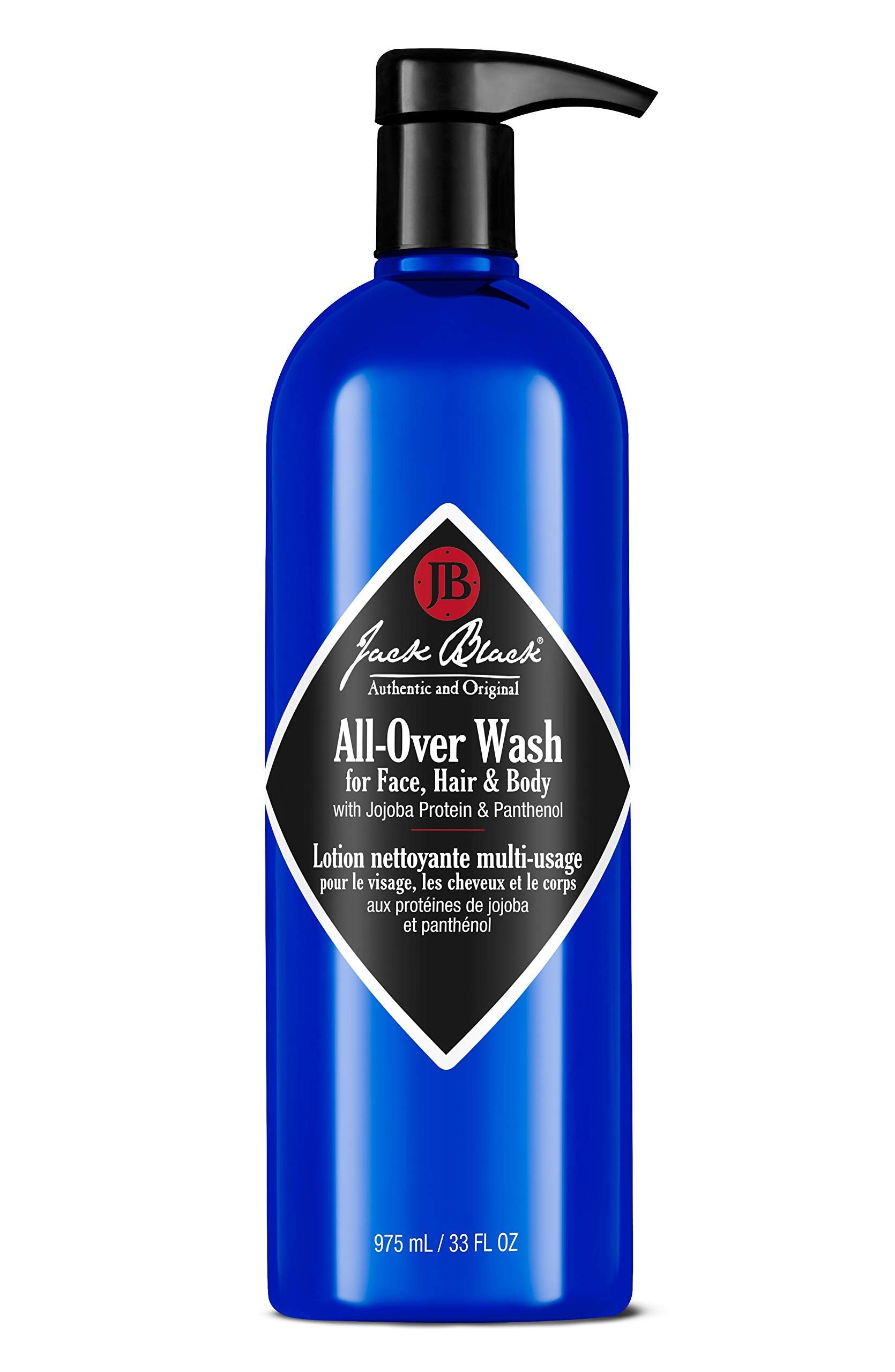 Jack Black limpiador todo-en-uno cítricos para cara, cuerpo y cabello.