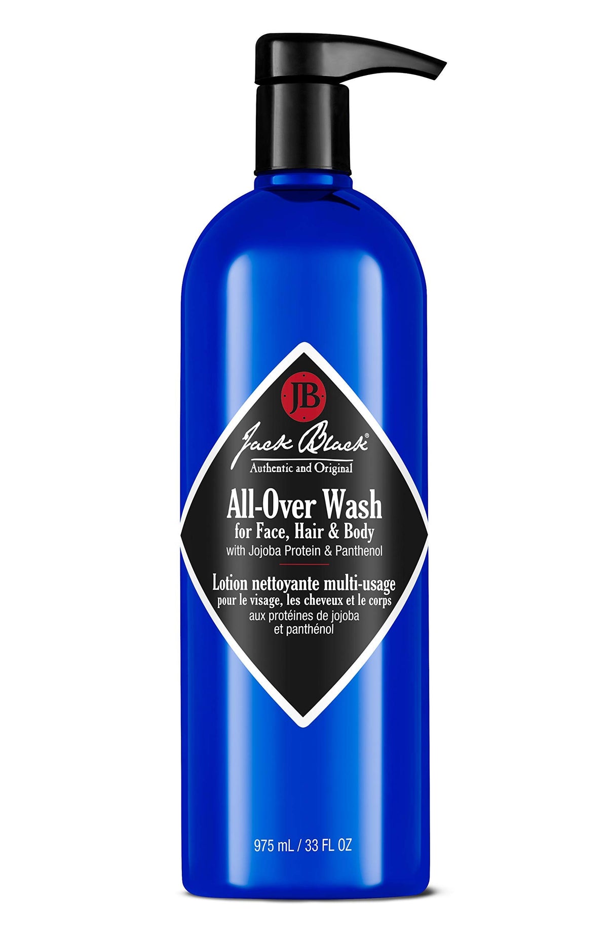 Jack Black limpiador todo-en-uno cítricos para cara, cuerpo y cabello.