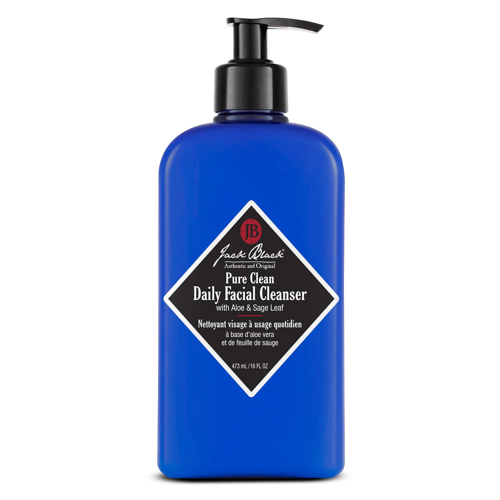 Jack Black Pure Clean Daily Cleanser, bouteille, nettoyage en profondeur en douceur