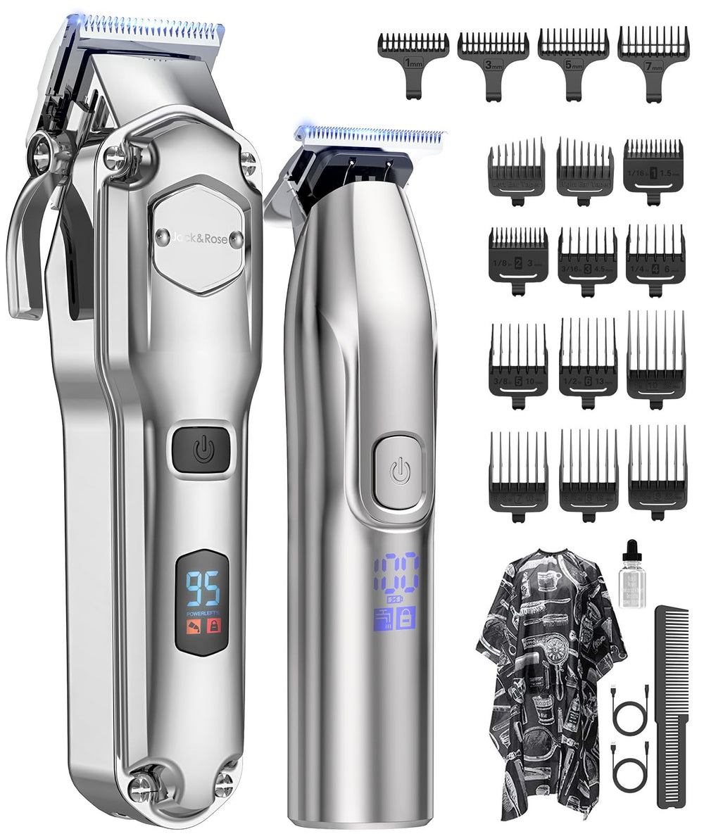 Cortapelos inalámbrico Jack & Rose para uso doméstico cómodo y preciso.