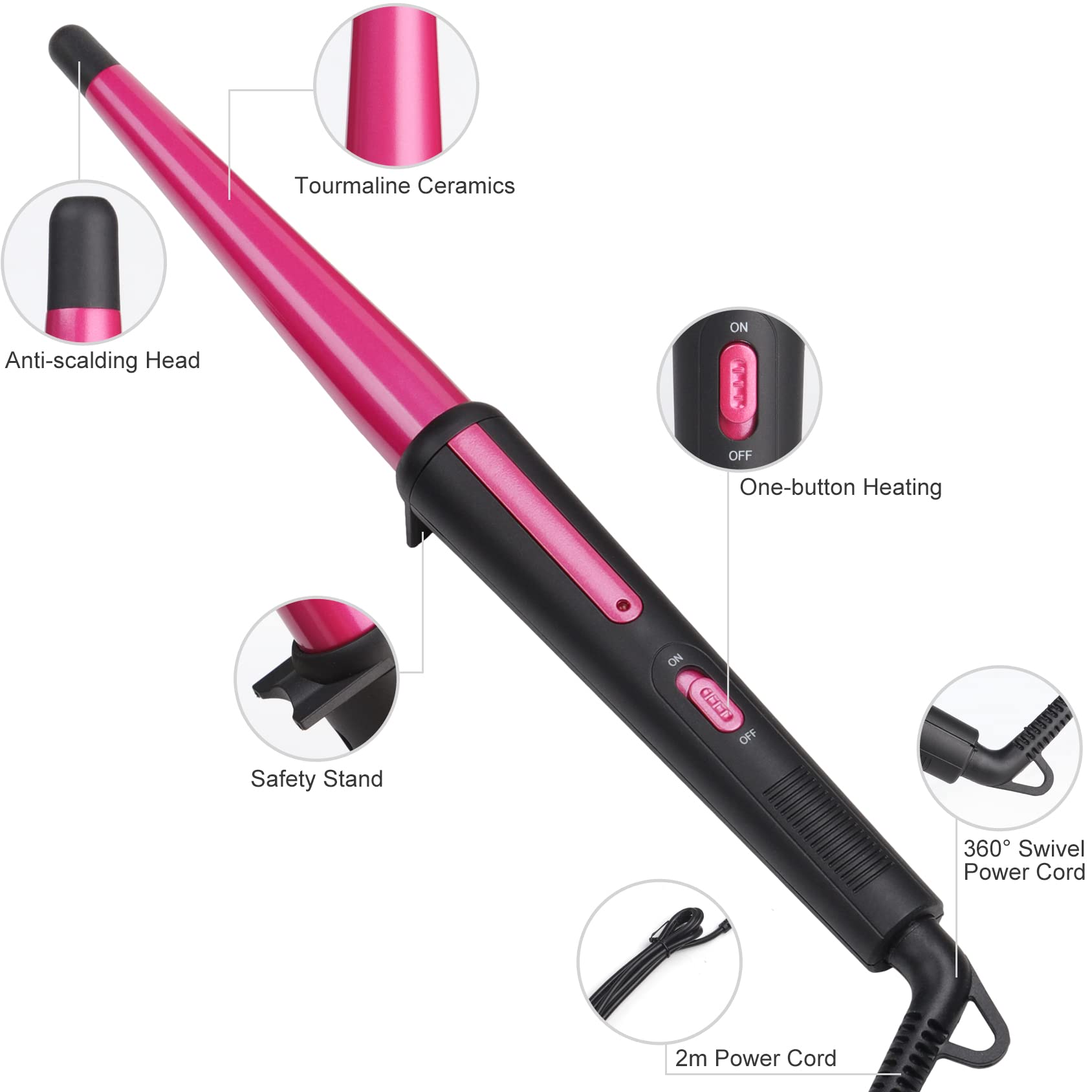 Voltaje dual 100-240V de JAETON ideal para viajes