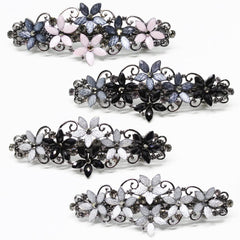 Jakeni pasador de pelo flor cristal brillante para peinados elegantes.