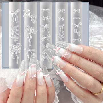 Molde de lazo para arte de uñas Jaliya, ideal para proyectos caseros.