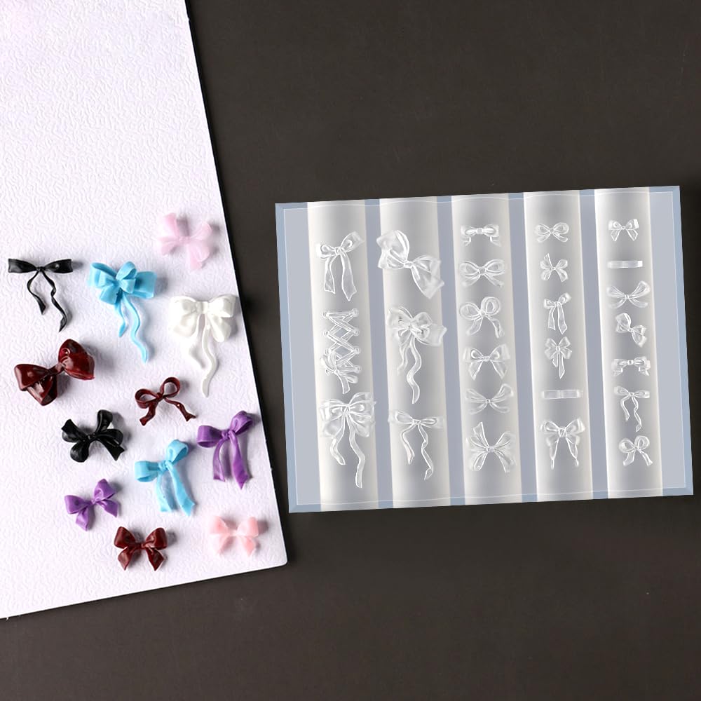 Lazo 3D para uñas, efectos elegantes con el molde de Jaliya.