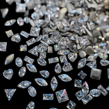 Jaliya piedras zircon 2-3mm para uñas, fácil aplicación y acabado brillante.