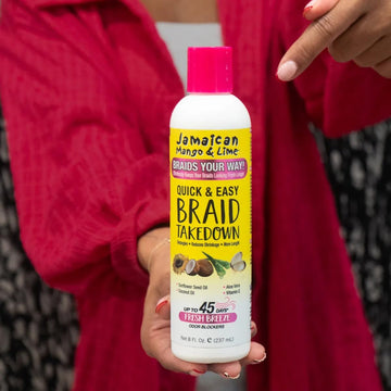 Jamaican Mango & Lime Braids Your Way: elimina residuos de productos para un acabado limpio