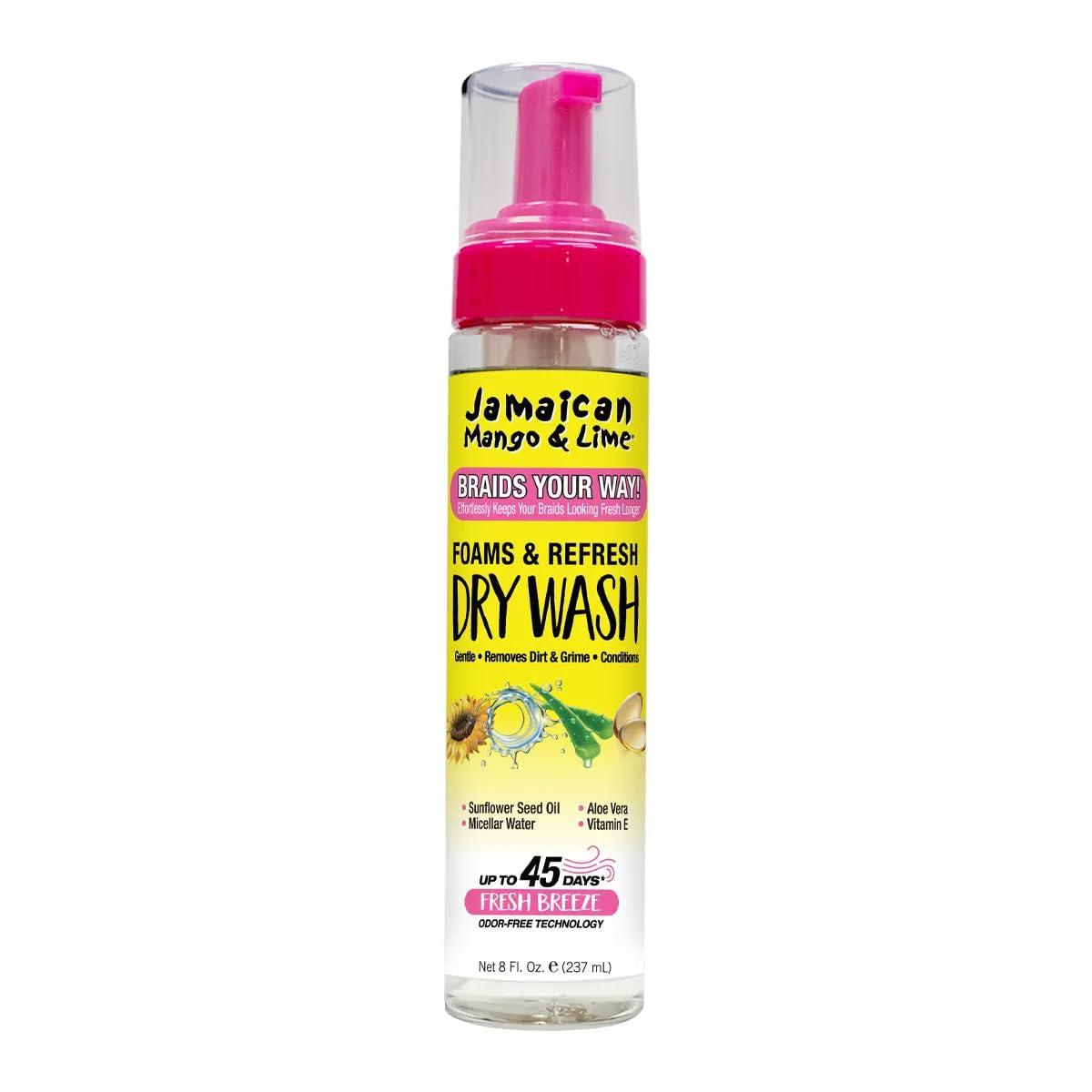 Jamaican Mango & Lime Braids Your Way: botella para refrescar trenzas sin agua.