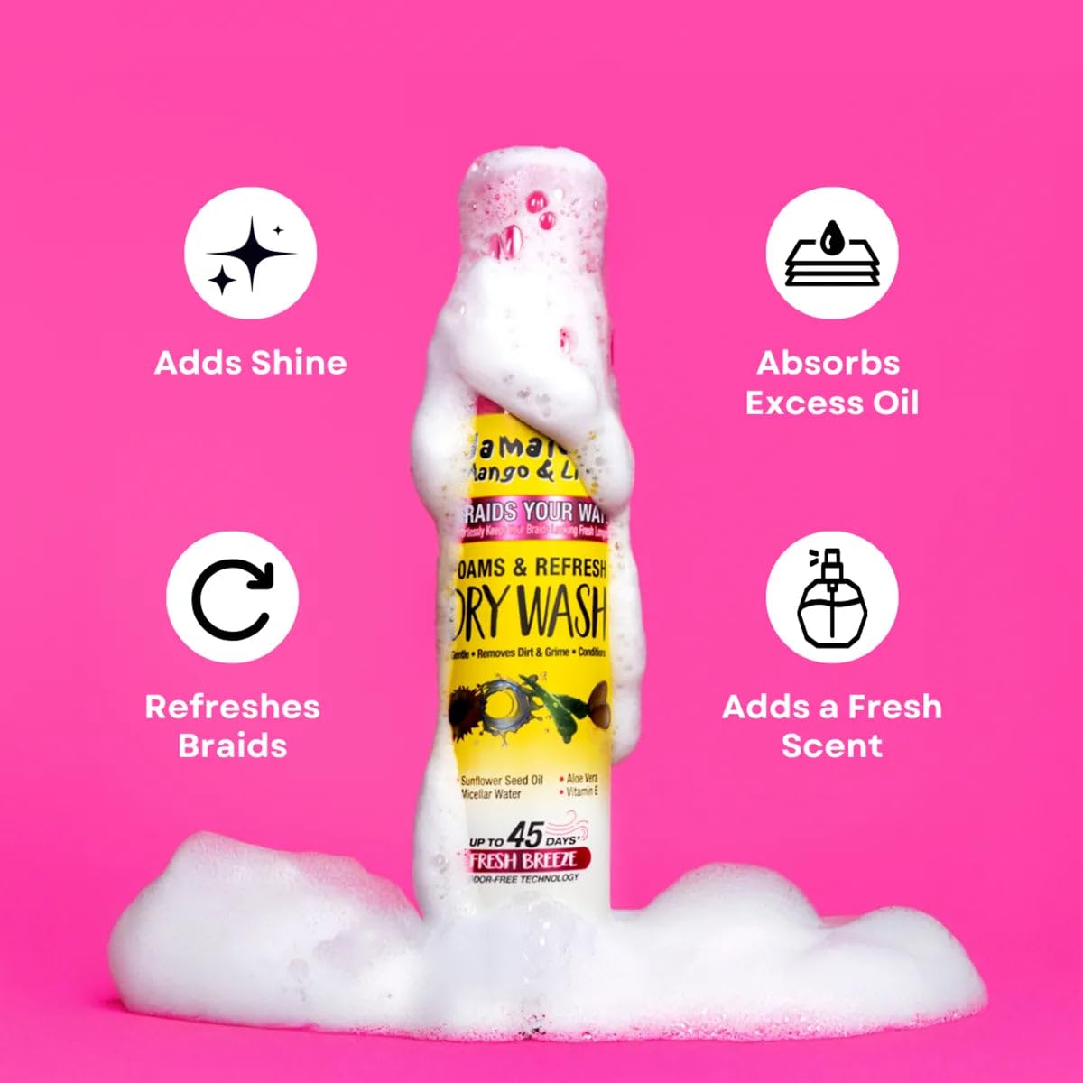 Braids Your Way: práctico para viajes, limpieza sin agua.