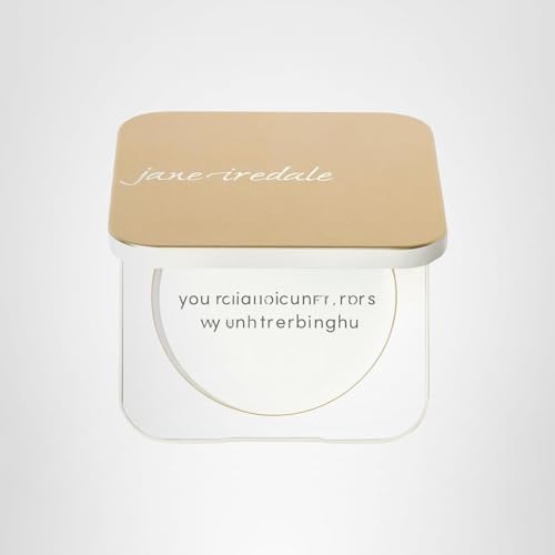 Jane Iredale Gold Compact design chic et portable, ideal pour routine de maquillage nomade.