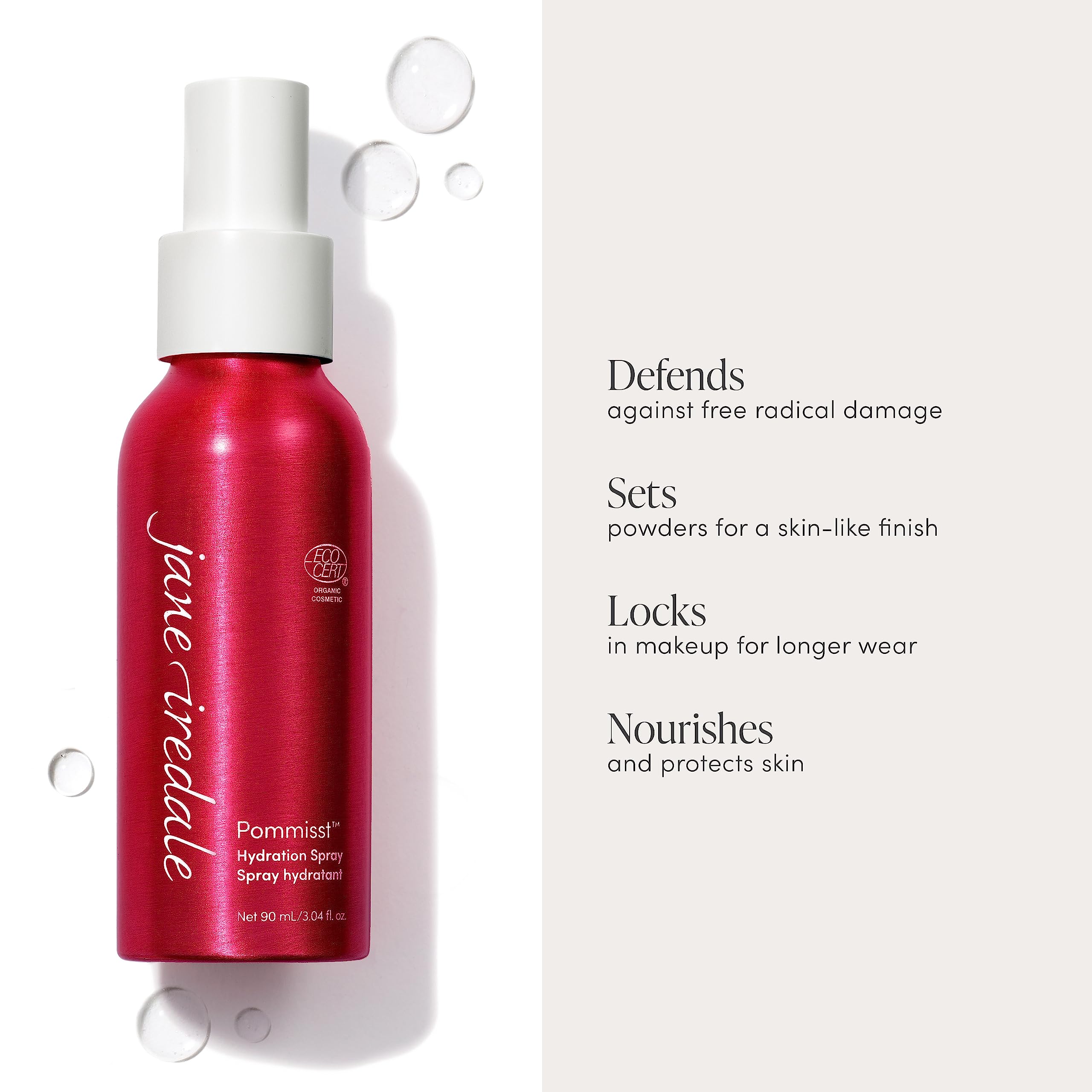 Pommisst fijación de maquillaje mineral para mayor duración.