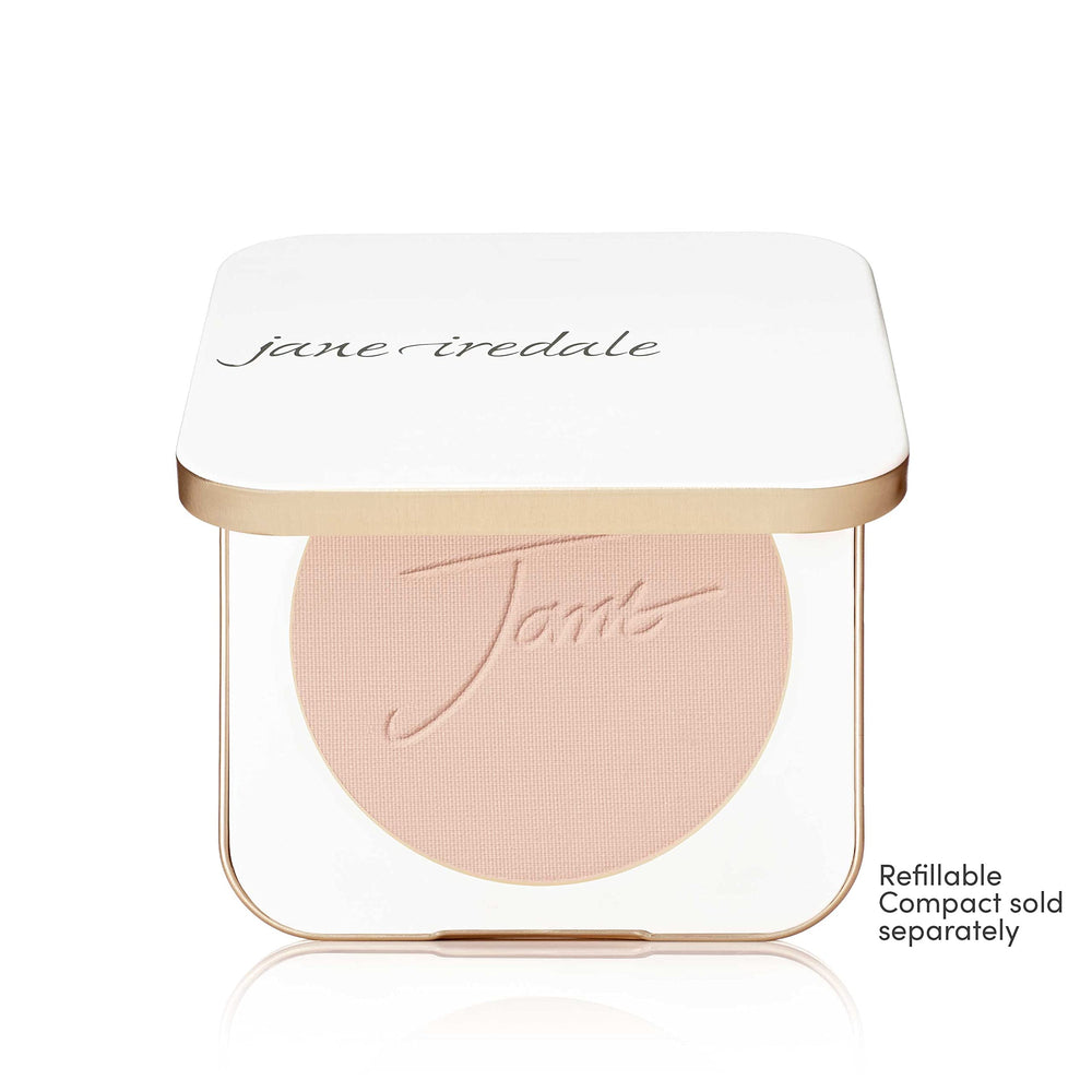 Jane Iredale PurePressed Base protección solar SPF según tono.