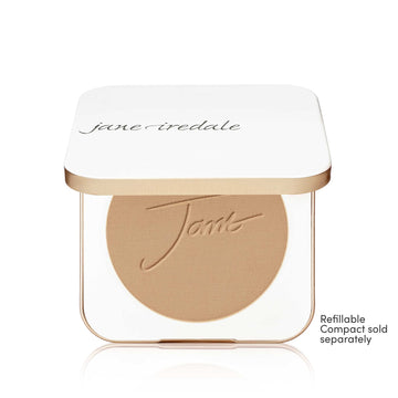 Jane Iredale PurePressed Base Refill Latte; protección SPF para el rostro.