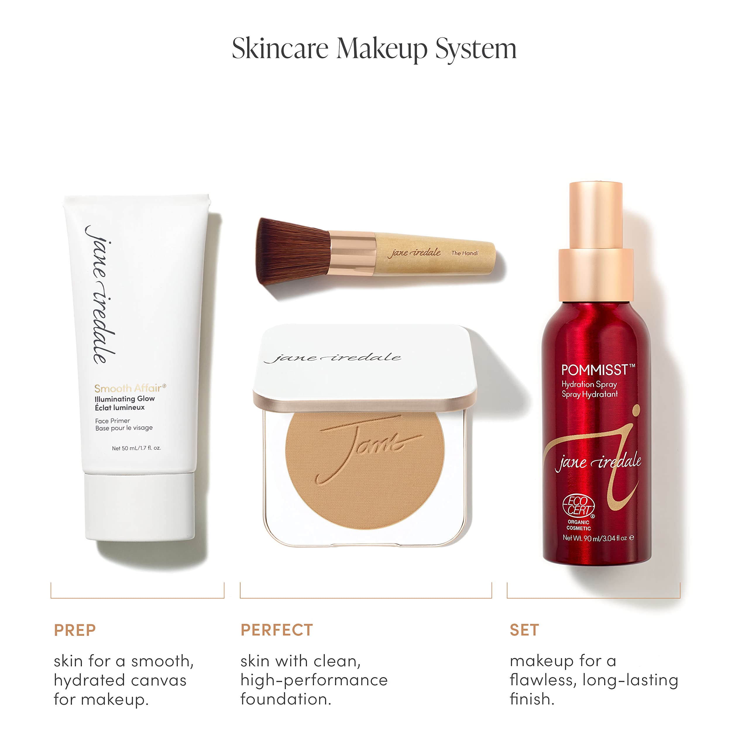 Format pratique du Smooth Affair Primer en 1,7 oz pour la trousse beauté.