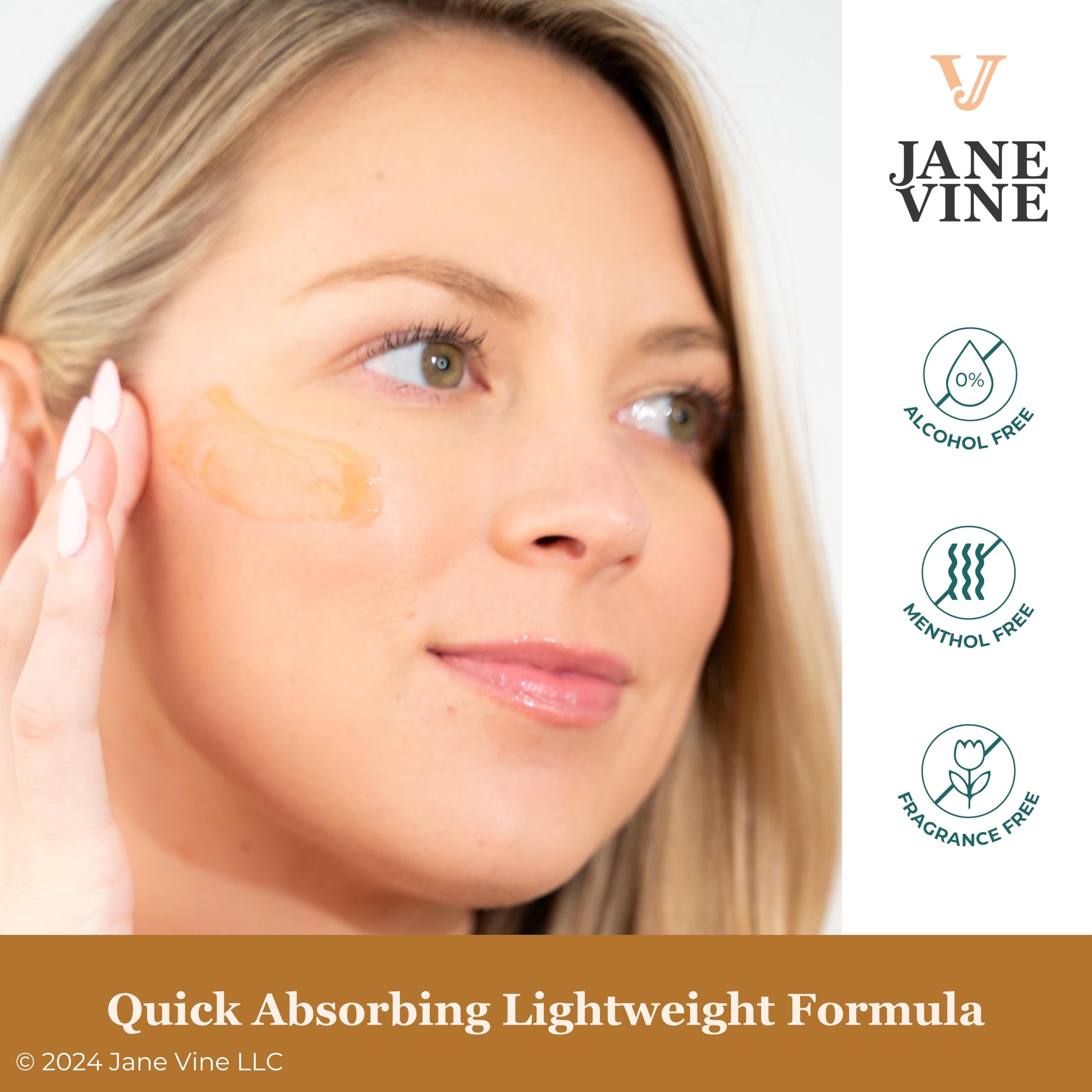 JANE VINE Arnica Gel para aplicación bajo los ojos con cuidado.