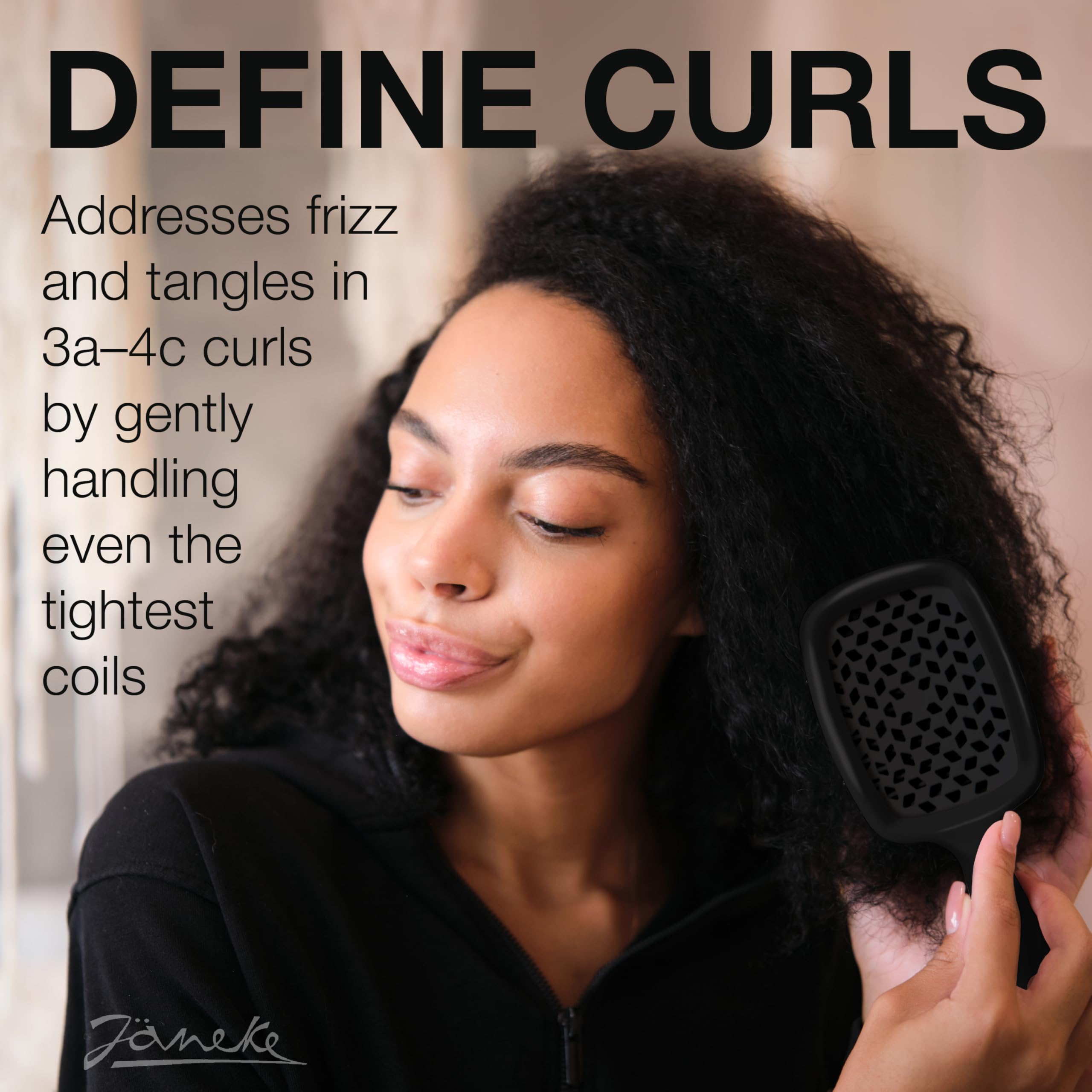 Janeke Superbrush adaptée à tous types de cheveux