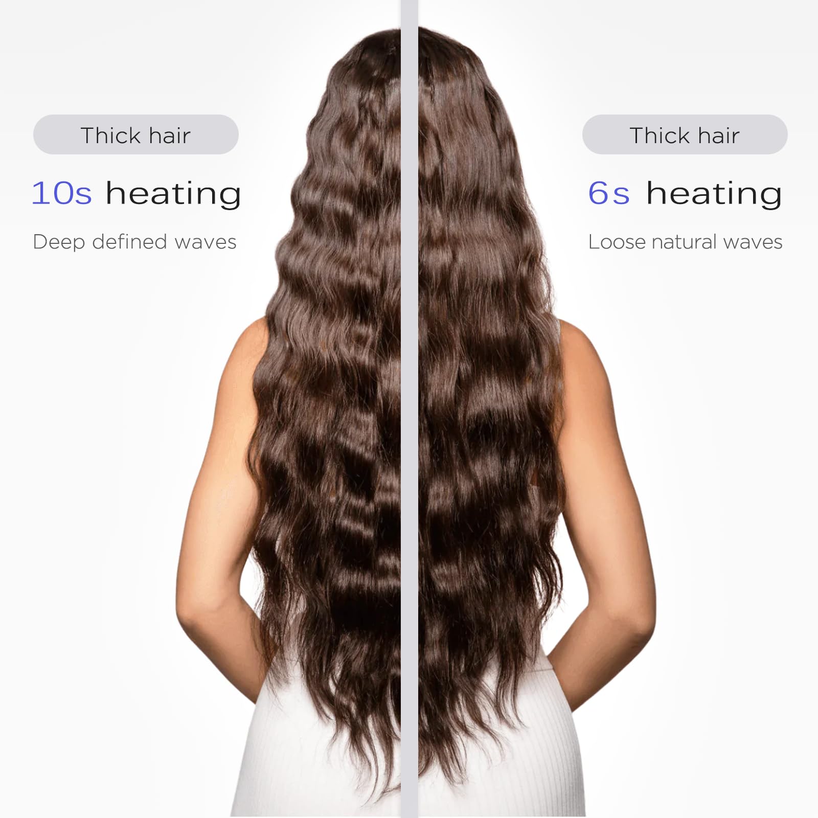 janelove 4 en 1 ajustes-de-temperatura: rango 320-410°F para cualquier tipo de cabello
